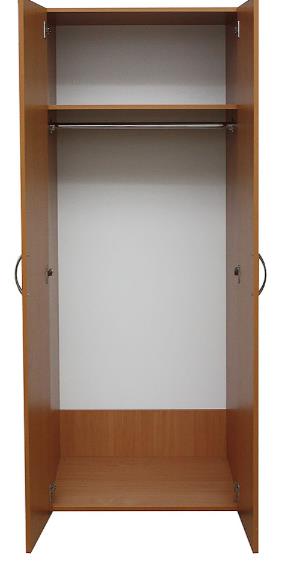 Шафа для одягу 2-дверна 700х347х1825мм БРІК